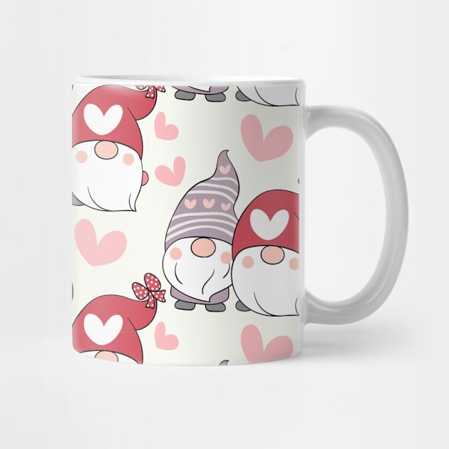 Cute Valentines Day Heart Gnome Lover by jodotodesign